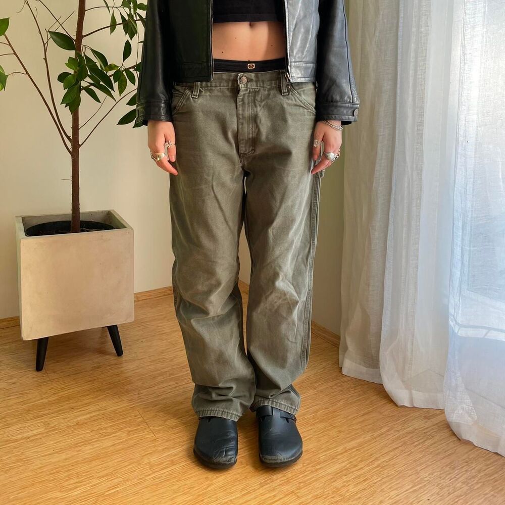 Dickies Women's Khaki and Green Jeans